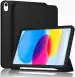 ProElite Smart Case for iPad 10th Generation 10.9 inch 2022 [Auto Sleep/Wake Cover] [Left Side Pencil Holder] [Soft Flexible Case] Recoil Series - Black