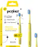 Perfora Electronic Toothbrush | 90 Days Battery Life | AAA Battery Powered with Super Soft Dupont & Vibrating Bristles Technology | Electric Toothbrush for Men & Women | | Sunshine Yellow