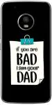 aadia Motorola Moto G5 Plus Matte Vinyl Quotes Printed Mobile Skin Sticker with Scratch Resistant Lamination