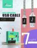 E True Micro Data Cable Ticon FC-105 Fast Charging Usb Cable White