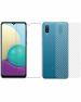 GADGETRONICS Samsung A02 Transparent Carbon Fiber Scratch Resistant Screen Protector and Skin Sticker