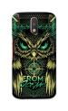 Tweakymod Printed Evil Owl Back Cover for MOTO G4 PLUS