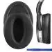 Crysendo Black Faux Leather Headphone Cushion For Compatible With Logitech H110