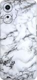 Coverooz Oppo A78 5G Premium Vinyl Mobile Skin (Multicolor White Marble)