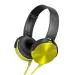 JAINPLIC MDR-XB450 On-Ear Extra Bass Wired Headphones (Yellow)