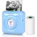PeriPage Mini Printer Stickers Photo Printer Thermal Self-Adhesive Label Maker Printer Mini Portable Printer for Phone Mobile Photos, Label, Memo, Receipt, Printing (Blue)