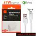 SNPD Sold: 27W Charger with Type-C Cable Supportable for Xiaomi Redmi Mi 27W Charging Mobiles