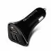 Amkette Power Pro 3 Port USB Car Charger with Quick Charge 3.0 (Black) (Without Cable)