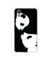 Casotec Panda Drawing Design Printed Silicon Soft TPU Back Case Cover for Micromax Canvas Selfie Lens Q345
