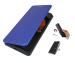 U&E Blue Mobile cover Leather Flip Wallet Case With Magnetic Closure And Card Holder For Samsung A50
