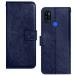 Juberous Vintage Flip Case Cover for Tecno Spark 6 Air Leather | Inner TPU | Foldable Stand | Wallet Card Slots - Blue