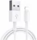 Mifkrt White Lightning Cable 2 A 1 M Cord Lightning To Usb Cable For Iphones 5, 6, 7, 8 And X Series, Ipad And Ipod
