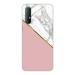 MobiEra Oppo Reno 3 Pro Mable Golden Lines Design Plastic Hard Case Cover
