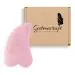 Getmecraft Rose Quartz Gua Sha Facial Scraping Massage Tool Board With Comb Shape Edges