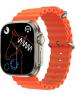 Kiwii ULTRA HD DISPLAY T12 Smartwatch (Orange Strap, Free Size