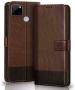 AmericHome Realme C12, RMX2189 Brown, Coffee Rubber, Cloth, Artificial Leather Shock Proof Mobile Back Cover