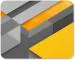 The Printpack Grey And Yellow Non-Slip Rubber Base Designer Gaming Mouse Pad For Laptop And Pc