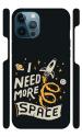 YAPZONE I Need More Space |Designer Printed Hard Back Cover for Apple iPhone 12 Pro Premium & Attractive Case for Your Smartphone