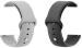 Black Lovies Black, Grey Silicon Smart Watch Strap For Amaze Fit Bip, Bip S, Bip Lite (Pack Of 2)