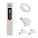 KRPLUS Digital TDS Meter + TDS Adjuster/Controller + RO Pipe 1/4 Inch 3 Meter + 2 Pcs T Fitting Connector For Water Purifier (Pack Of 4)