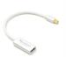 BlueRigger Mini DisplayPort (DP) to HDMI Female 4K Adapter - 0.65 ft