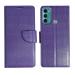 A D Enterprises Net Purple Flip Cover for Moto G60 | Magnetic Case | Shock Absorbent | Flip Cover Moto G60