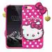 Indiacase Vivo Y73 Pink Rubber Shock Proof, Dual Protection, Silicone, 3D Catoon Kitty, Shock-Absorbent, Wireless Charging Compatible Cases & Covers
