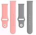 Black Lovies Grey, Pink Silicon Smart Watch Strap For Noise Fit Buzz (Pack Of 2)