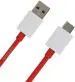 Mifkrt Red Usb Type C Cable 6.5 A 1 M 65W Charger Cable For Oppo, Realme, Oneplus, Vooc, Dash, Warp, Dart, Supervooc