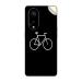 GADGETSWRAP Printed Vinyl Skin Sticker for Oppo Reno 8T (5G) - Hipster Bicycle Dark