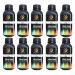 Print Star Black MonoToner Powder Bottle with Universal Compatibility for Samsung Cartridge Printers Universal Compatible with All Samsung Printers -80gms (Pack of 10)