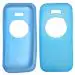 Kelby TPU Classic Back Matte Plain Mobile Phone Back Case Cover Compatible for (Jio Prima 4G Light Blue)