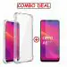 Kite Digital Oppo A5 (2020) Transparent Bumper Shock Proof Corner Soft TPU Silicone Flexible Back Case Cover and Premium Tempered Glass Screen Protector