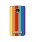 Casotec Rainbow Colors Design 3D Printed Hard Back Case Cover for Motorola Moto Z Play