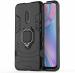 Lenient Oppo Realme X Black Plastic and Rubber Shock Proof Back Cover