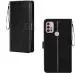 COVERBLACK Artificial Leather::Rubber Flip Cover Compatible model for MOTOROLA G10 Power - Black