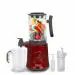 Balzano Yoga Blender 600W Smoothie Maker/Juicer/Soup Maker Jar, Metallic Red