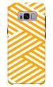 MobiEra Samsung Galaxy S8 Zip Zap Orange Pattern Plastic Designer Printed Hard Case Cover