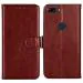 RUPELIK Oneplus 5T Vintage Leather flip Case Cover| Inside TPU with Card Pockets Wallet Stand Magnetic Closure 360 Degree Complete Protection Vintage Flip Cover for Oneplus 5T - Brown