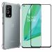 Kite Digital OnePlus 9 Pro Transparent Bumper Shock Proof Corner Soft TPU Silicone Flexible Back Case Cover + Transparent Tempered Glass Screen Protector