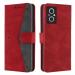 Autofocus Faux Leather Back Case Flip Cover for Oppo F21 Pro 5G with ID Card Slot | Foldable Stand | 2 Card Slot | 1 Cash Slot | Magnetic Closure - Executive Red, 22730