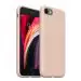 LIRAMARK Liquid Silicone Soft Back Cover Case for Apple iPhone SE 2022/2020/8/7 - (Pink Sand)