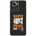 GADGETSWRAP Printed Vinyl Skin Sticker for Oneplus 10R - tere-baap-ka-phone-hai-kya