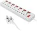 Sanhan ELECTRIC BOARD EXTENSION CORD POWER STRIP MULTI PLUG 7 socket 3m 7 Socket Extension Boards (White, 3 m)