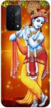 Zepboom Oppo A74 5G, Cph2263 Multicolor Plastic Krishna Radha Printed Dual Protection Back Cover