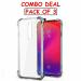 Kite Digital Redmi K20 Transparent Bumper Shock Proof Corner Soft TPU Silicone Flexible Back Case Cover (Pack of 3)