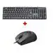 Zebion K500 Wired Keyboard + Z70 Plus Wired Optical Mouse Combo Set (Black)