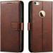 Tingtong Flip Cover for Apple iPhone 5, Apple iPhone 5S, Apple iPhone 5 SE | Magnetic Closurer| PU Leather Magnetic Wallet Back Cover Case (Brown)