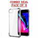 Kite Digital iPhone 8 Transparent Bumper Shock Proof Corner Soft TPU Silicone Flexible Back Case Cover (Pack of 3)