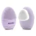 AGARO CB2105 Facial Cleansing Brush, 2-in-1 Soft Bristle & Silicone Facial Cleansing Brush for Exfoliation & Deep Pore Cleansing, Suitable for Sensitive, Delicate and Dry Skin, Purple